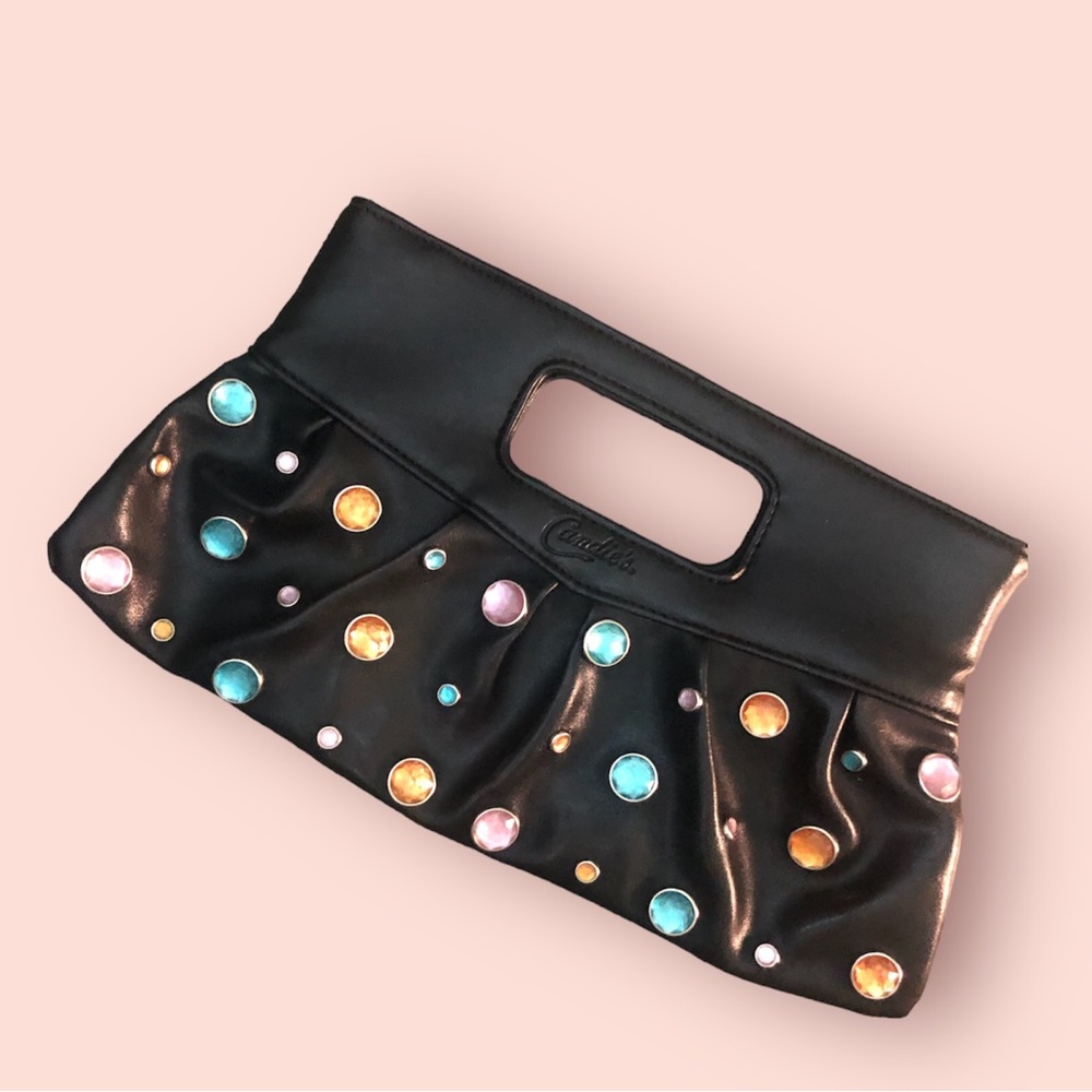 Candies early 2000s leather clutch